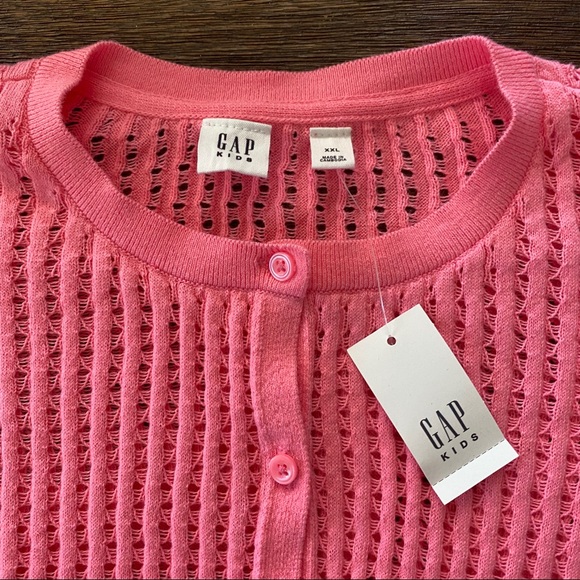 Gap Kids NWT Neon Pink Cardigan - Picture 3 of 6